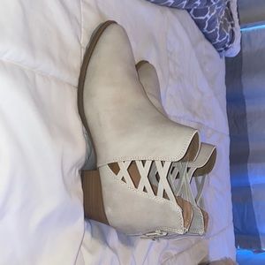 Target booties. Size 10 wide. Worn twice. No scuffs.